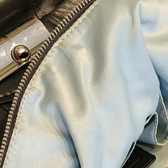 Coach Purse Black Leather Large Kristin Hobo Handbag #14769 Tote Size 17" Slouch - Picture 13 of 13